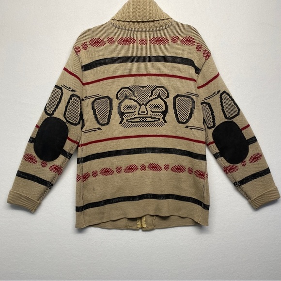 VINTAGE GRAIL COLLECTOR Pendleton Westerly The Dude Bear Sweater Native Western - Picture 4 of 10